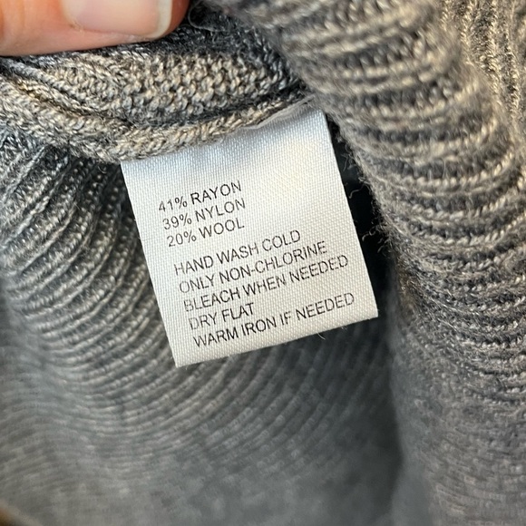 Loft Wool Blend Cowl Neck Sweater Sz S - Picture 5 of 6